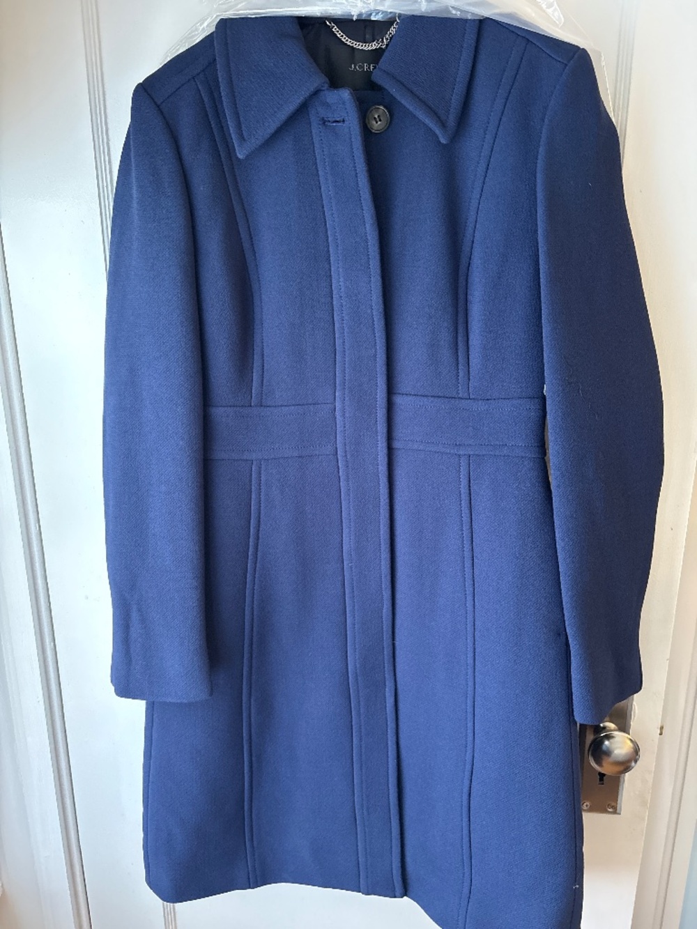 NWT J.Crew Lady Day Coat in Navy Size 0
